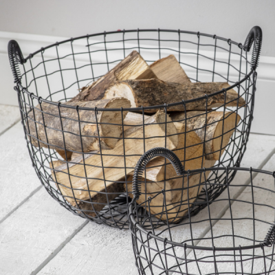 Garden Trading Wirework Basket in Black