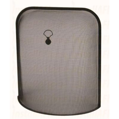 black dome shape fireguard on a white background